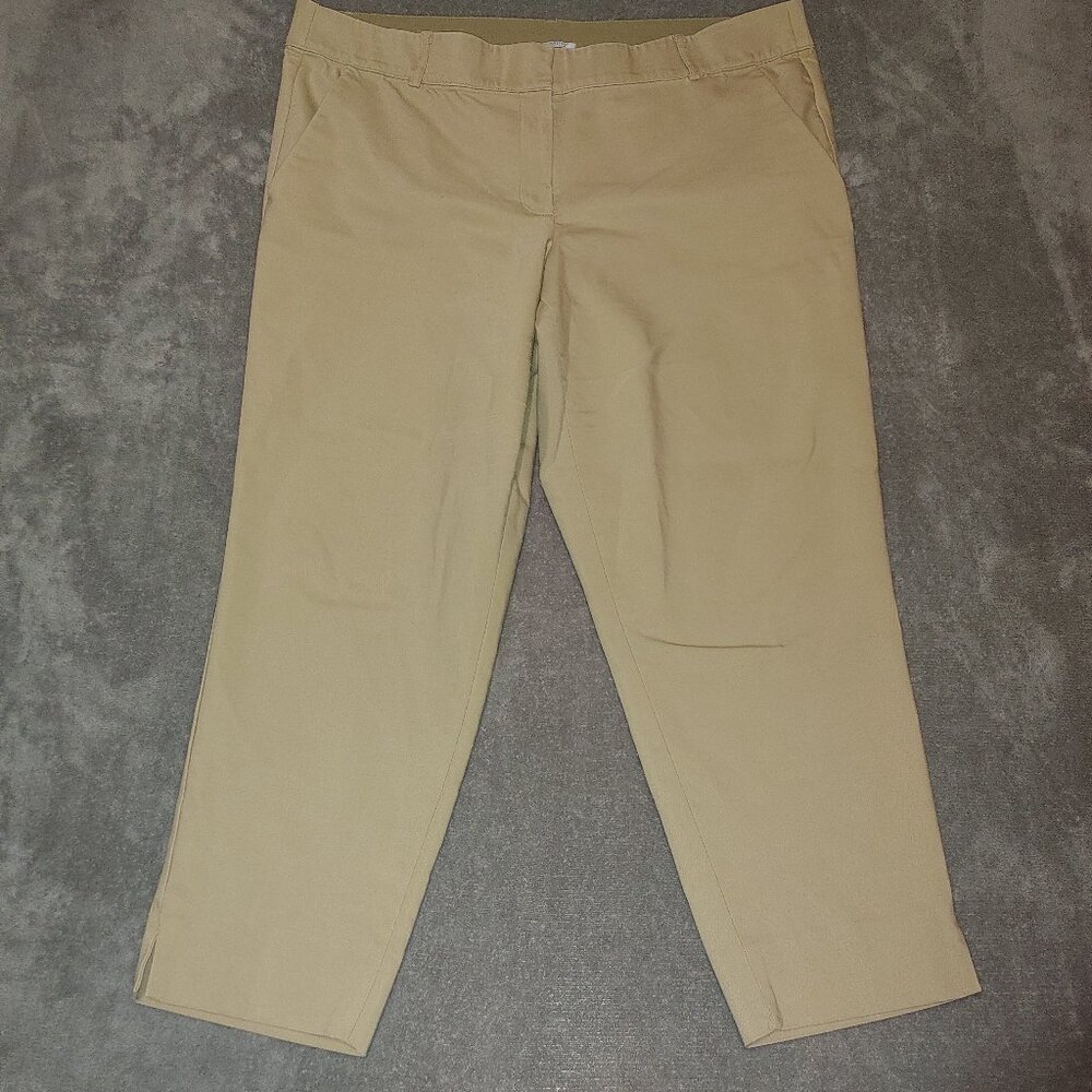 Lane Bryant Women’s 18 Plus Tan Khaki Pants The Modernist Collection Beautiful